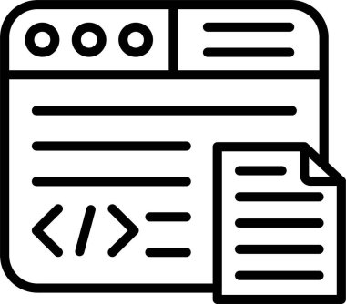 Web Sitesi Satır Simgesi Tasarımı