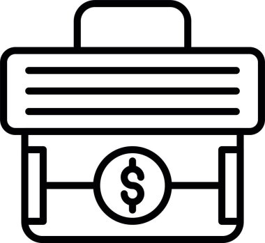 Evrak çantası satır simgesi tasarımı