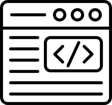 Kod Satırı Simgesi Tasarımı