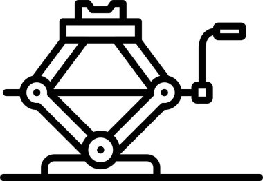 Araba jakı hattı simge tasarımı