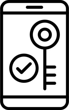 Anahtar satır simgesi tasarımı