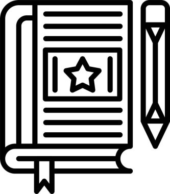 Kitap satırı simgesi tasarım