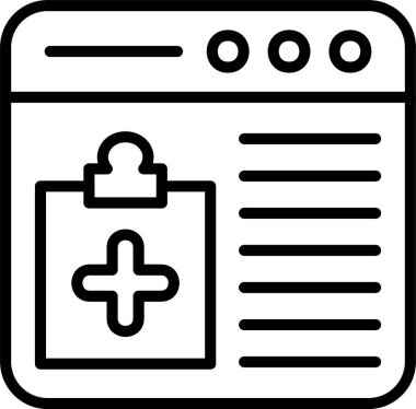 Web Sitesi Satır Simgesi Tasarımı