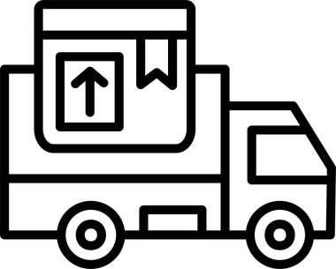 Teslimat Kutusu Satırı Simge Tasarımı