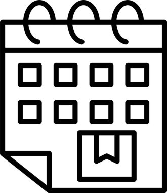 takvim çizgisi simgesi tasarımı