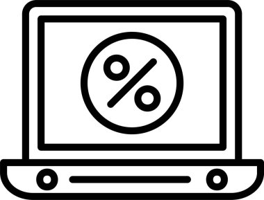 İndirim Satırı Simgesi Tasarımı