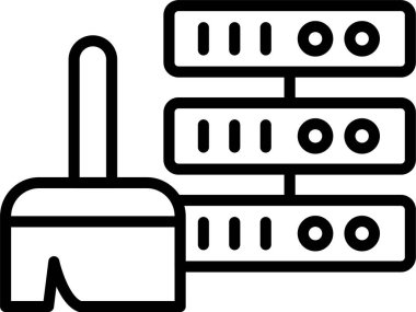 Veri Temizleme Satırı Simgesi Tasarımı