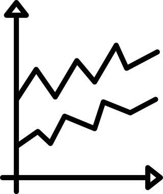 Alan grafiği çizgi simgesi tasarım