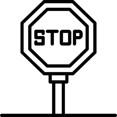 Sinyal Satır Simgesi Tasarımı Durdur