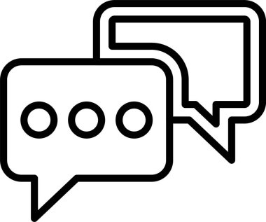 Sohbet Kabarcık Hattı Simge Tasarımı