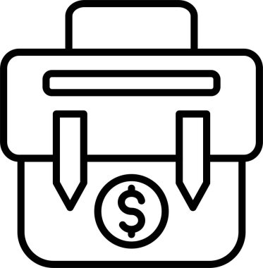 Evrak çantası satır simgesi tasarımı