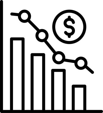 Grafik çizgisi simgesi tasarımı