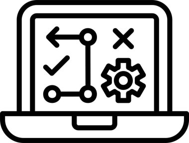 Stratejik Planlama Çizgisi Simge Tasarımı