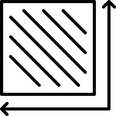 Alan Çizgisi Simgesi Tasarımı