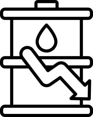 Yağ Çizgisi Simgesi Tasarımı