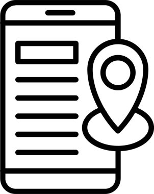 konumu satır simgesi tasarım