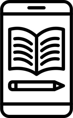 Kitap satırı simgesi tasarım