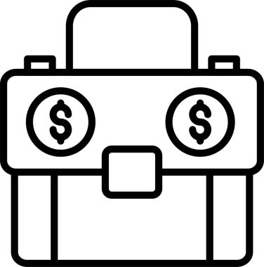 Evrak çantası satır simgesi tasarımı