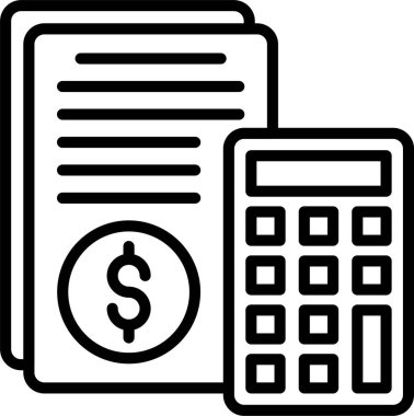 Muhasebe Satırı Simgesi Tasarımı