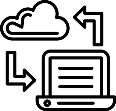 Veri Aktarımı Satır Simgesi Tasarımı