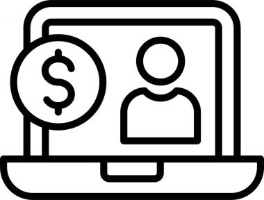 Finans Hesabı Giriş Satırı Simgesi Tasarımı