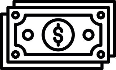 Dolar Bill Line Simge Tasarımı