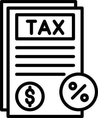 Vergi Danışmanı Satır Simgesi Tasarımı