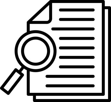 Araştırma Satırı Simgesi Tasarımı