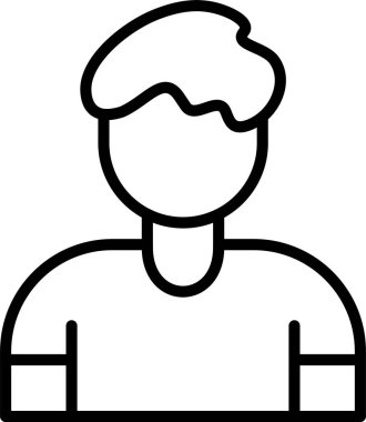 Erkek Satır Simgesi Tasarımı