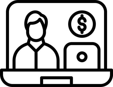 Çevrimiçi İş Satırı Simgesi Tasarımı