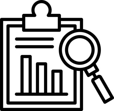 Analiz çizgisi simgesi tasarımı