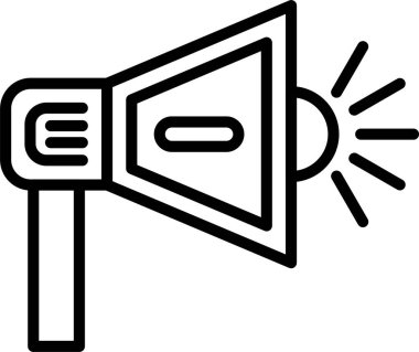 Megafon Satır Simgesi Tasarımı