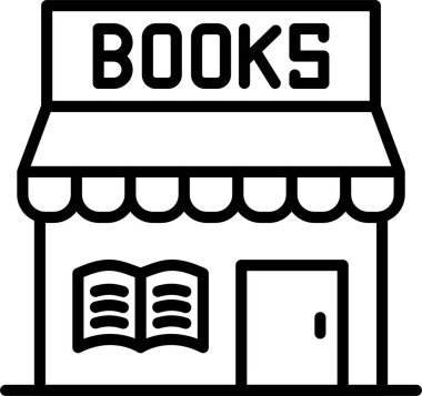 Kitapçı Satır Simgesi Tasarımı