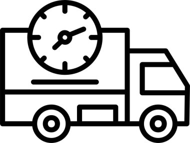 Sevkiyat Çizgisi Simgesi Tasarımı