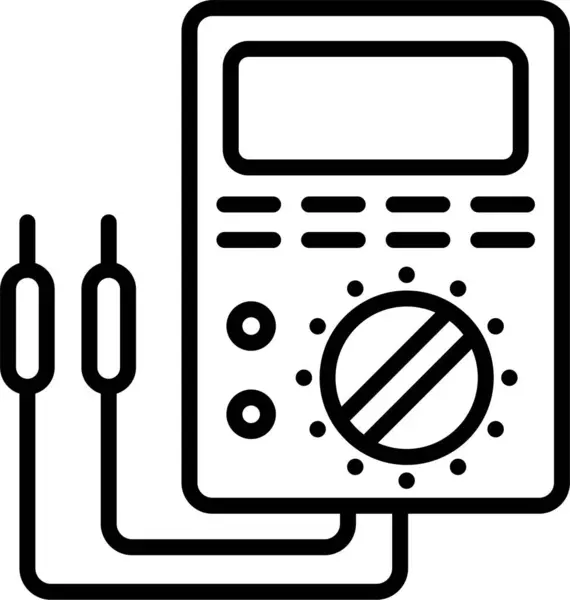 stock vector Voltmeter Line Icon Design