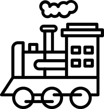 Lokomotif Satır Simgesi Tasarımı