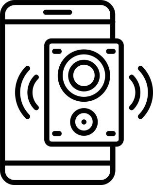 Hoparlör hattı simgesi tasarım