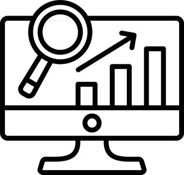 Veri Analizi Satır Simgesi Tasarımı