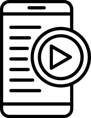 Düğme Satırı Simgesi Tasarımı Oynat