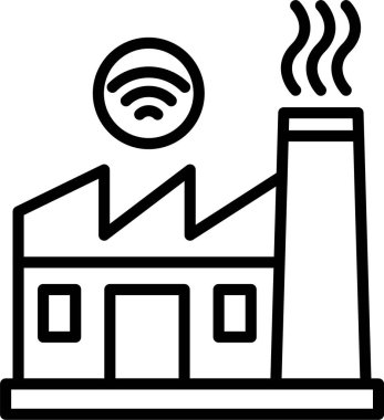 Fabrika satırı simgesi tasarım