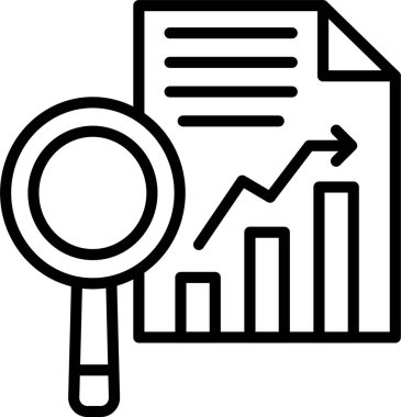 Analiz çizgisi simgesi tasarımı