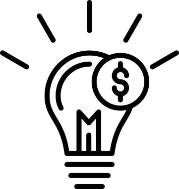 Yaratıcılık Çizgisi Simgesi Tasarımı