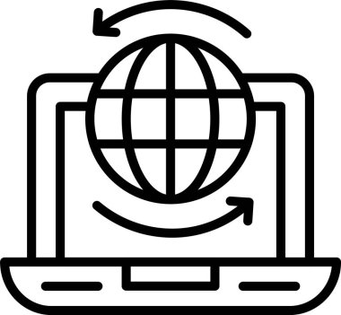 İnternet satır simgesi tasarımı