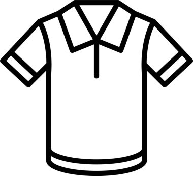 Polo Gömlek Çizgisi Simge Tasarımı