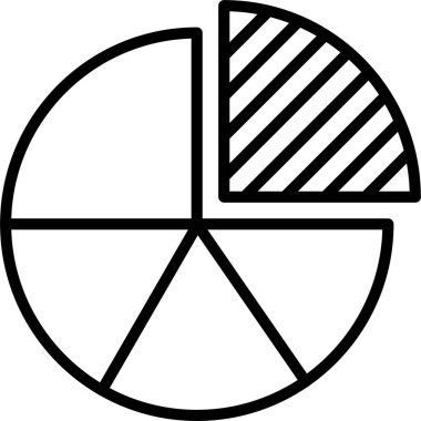 Pasta Grafik Çizgisi Simgesi Tasarımı