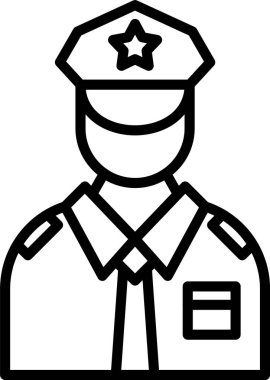 Policeman Satır Simgesi Tasarımı