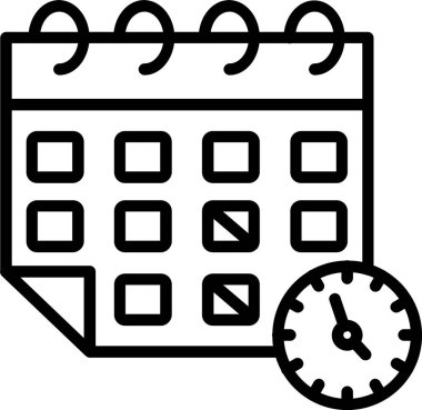 Zaman Çizelgesi Simgesi Tasarımı