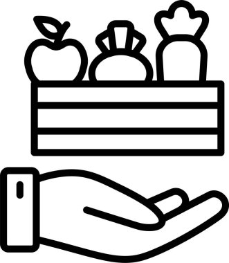 Gıda Bağış Hattı Simgesi Tasarımı