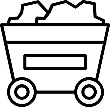 Trolley Çizgisi Simge Tasarımı