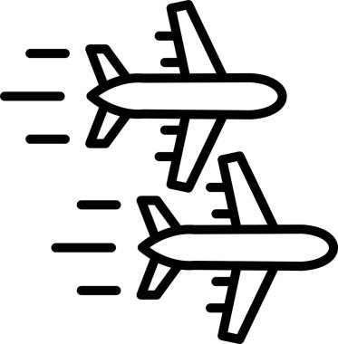 Düzlemler Çizgisi Simge Tasarımı